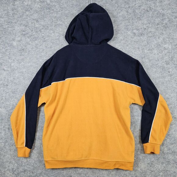 US Polo Assn Men's Fleece‎ Hooded Jacket Size L Blue & Yellow Full Zip Polyester - Picture 11 of 11
